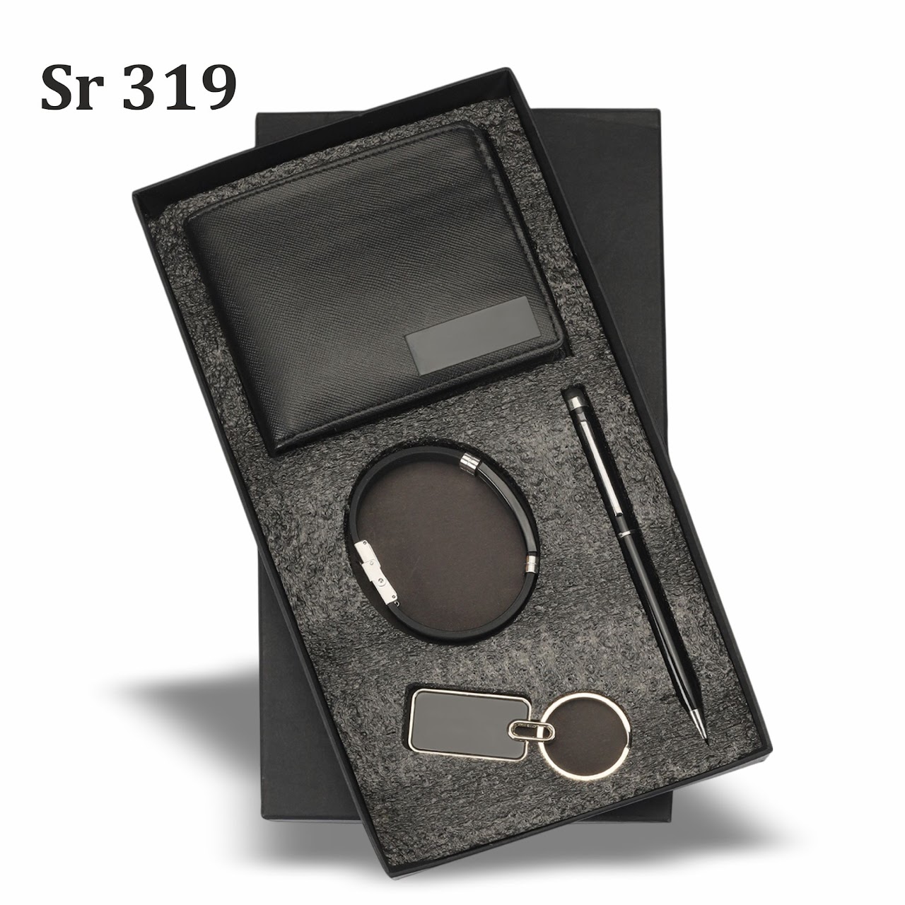 Sr 319: Wallet Bracelet 4 in 1 Black
